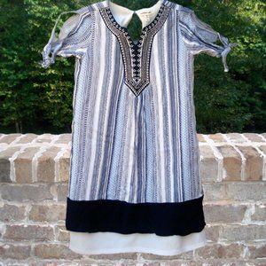 Monteau Girl Dress with back key hole  - Size 10